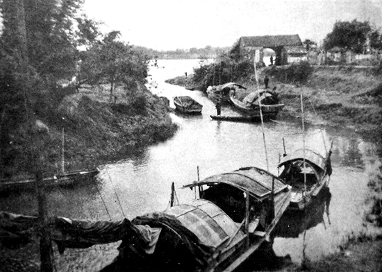 民國(guó)時(shí)期的高沙渡頭（1946年攝）。