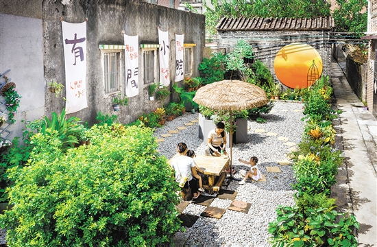 大澤鎮(zhèn)蓮塘村是廣東省“百千萬(wàn)工程”典型村，該村把推進(jìn)“美麗庭院”建設(shè)作為婦女群眾參與實(shí)施“百千萬(wàn)工程”的有效途徑，助力農(nóng)村人居環(huán)境改善和鄉(xiāng)風(fēng)文明提升。