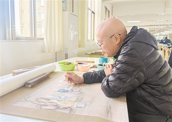 鐘昌華尤其擅長畫人物和竹。