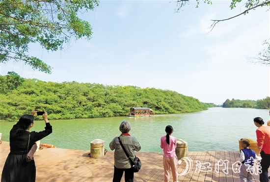 小鳥天堂段碧道圍繞小鳥天堂國家濕地公園打造，讓市民游客充分親近自然。
