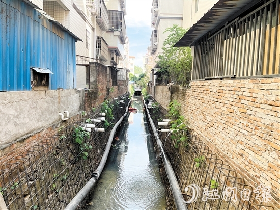 整改前的新昌明渠積存大量污水，長(zhǎng)時(shí)間暴露后容易發(fā)黑發(fā)臭。