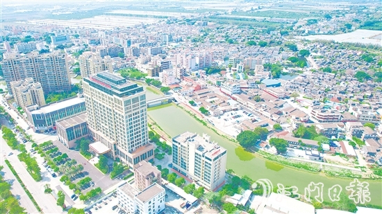 雙水鎮(zhèn)“一河兩岸”景觀帶。