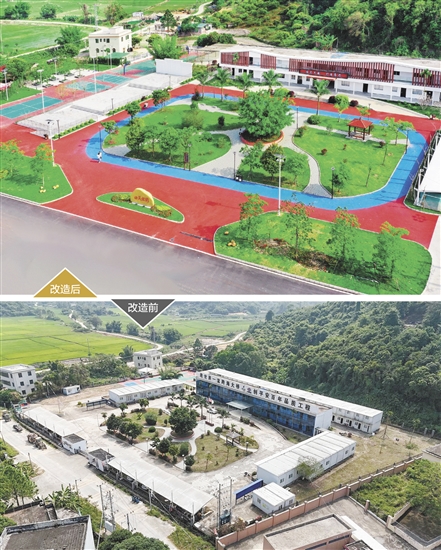 田頭公園建設(shè)面積約1.2萬平方米，運(yùn)動(dòng)場、小廣場、舞臺(tái)、休息座椅、充電停車位等設(shè)施配套完善。