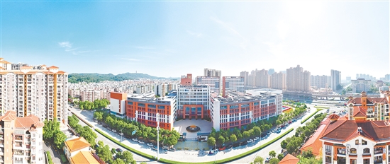 江門一實校園全景。