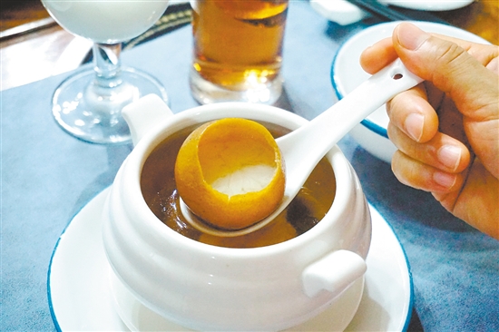 陳皮金盞湯。