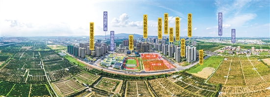 位于新會(huì)區(qū)的樞紐新城厚德路北側(cè)、新會(huì)華僑實(shí)驗(yàn)小學(xué)東側(cè)地塊（地塊一）和樞紐新城今華路南側(cè)、新會(huì)華僑實(shí)驗(yàn)小學(xué)東北側(cè)地塊（地塊二）。